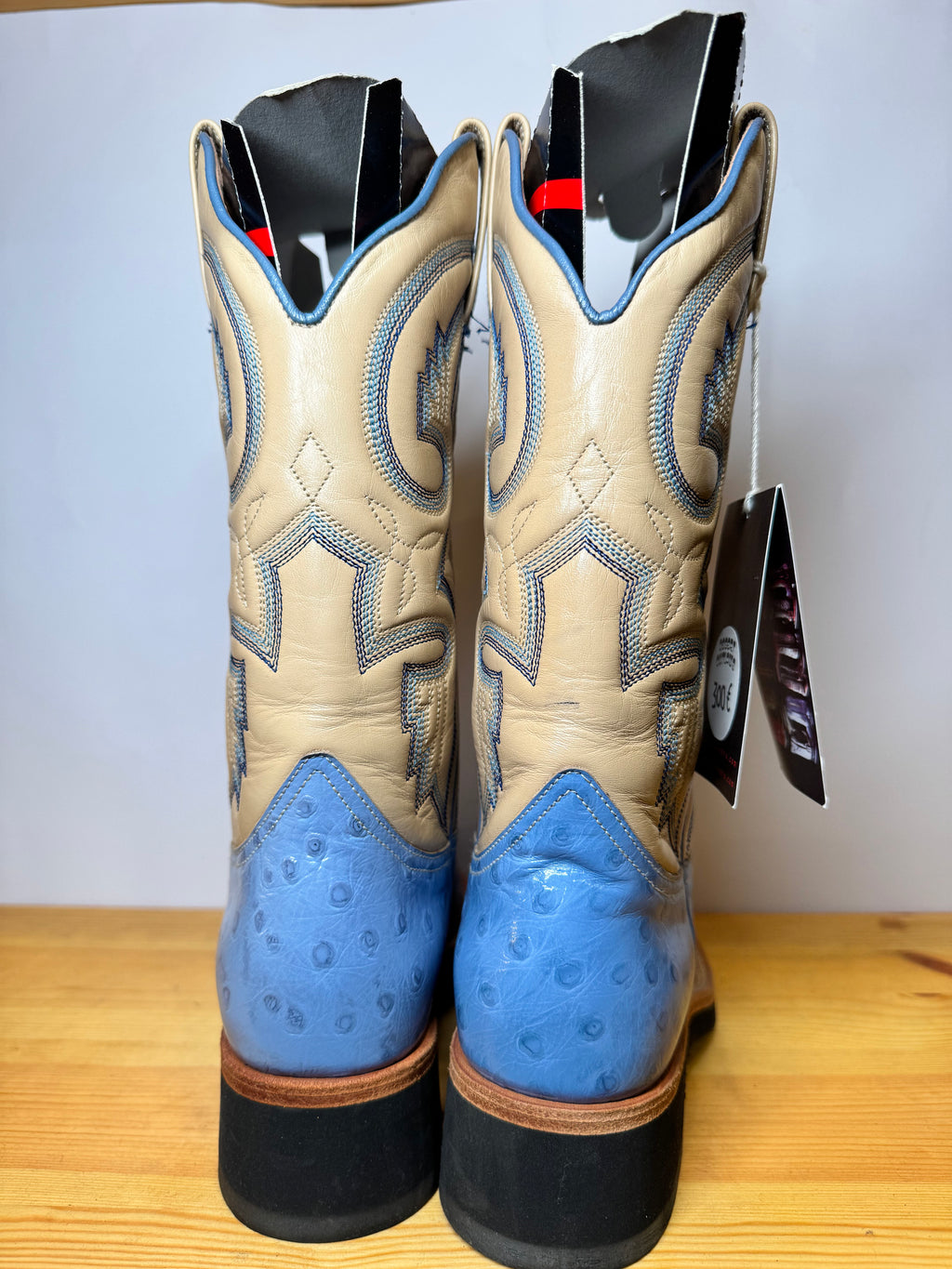 Botas Cowboy Sendra Vintage 90s Piel de Avestruz Talla 38 EU / 7.5 US