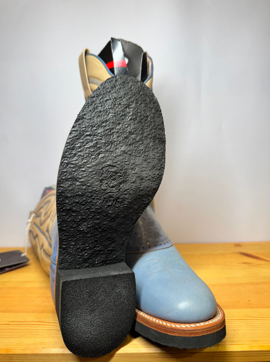 Botas Cowboy Sendra Vintage 90s Piel de Avestruz Talla 38 EU / 7.5 US