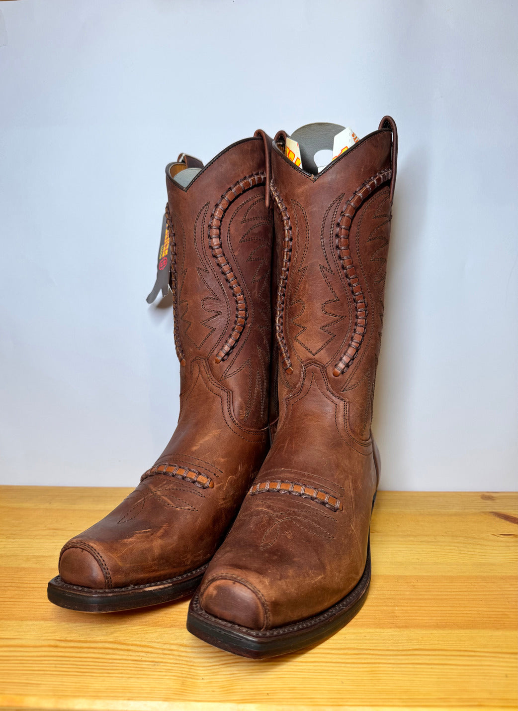 Botas Cowboy Sendra Vintage – Piel Marrón Artesanal Talla 38 EU