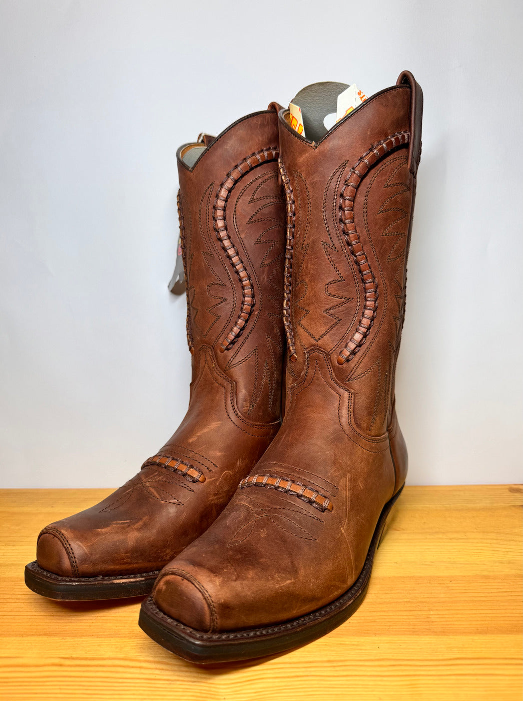 Botas Cowboy Sendra Vintage – Piel Marrón Artesanal Talla 38 EU