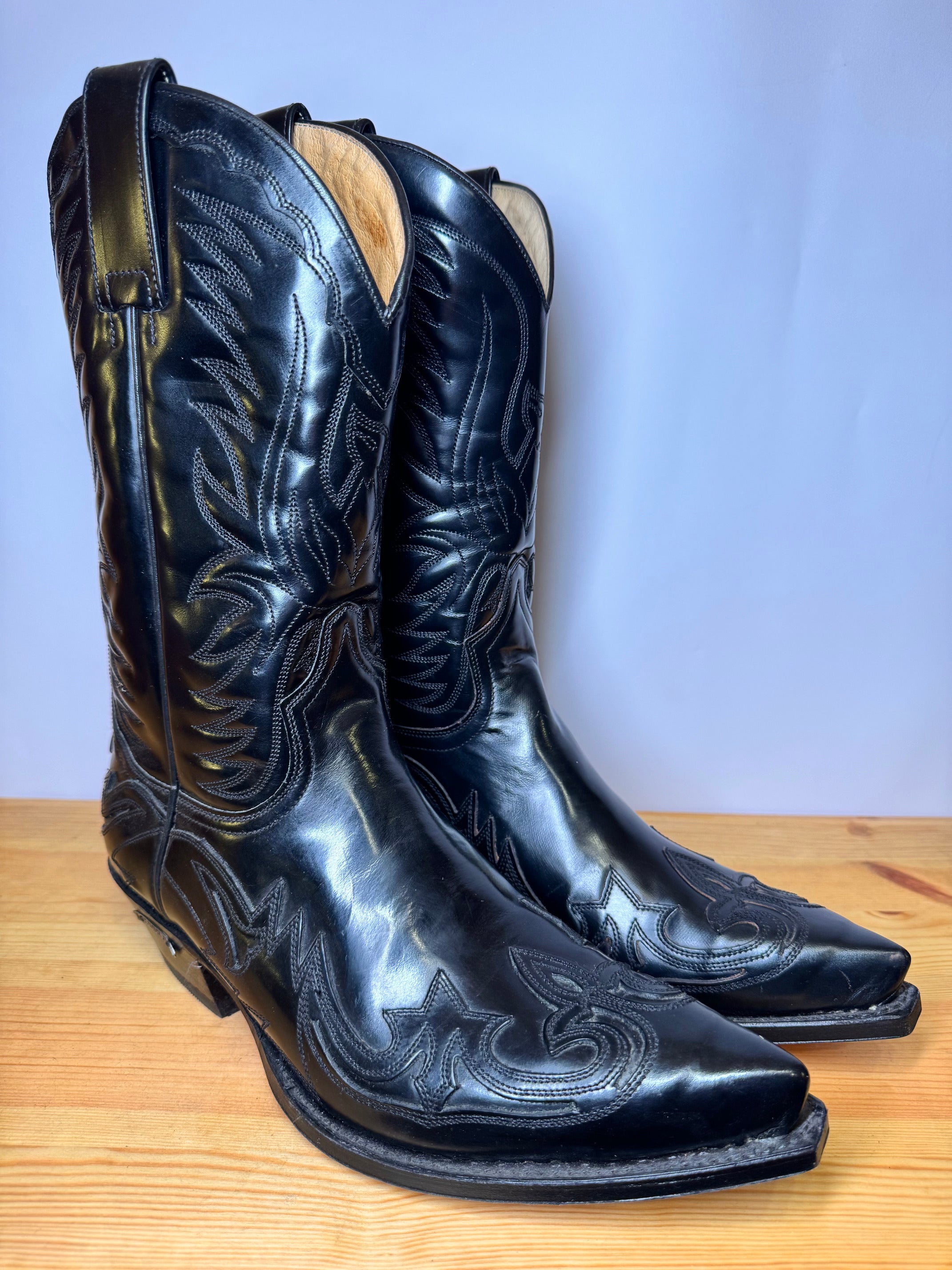 Botas Cowboy Sendra Negras – Piel Premium Talla 41 EU