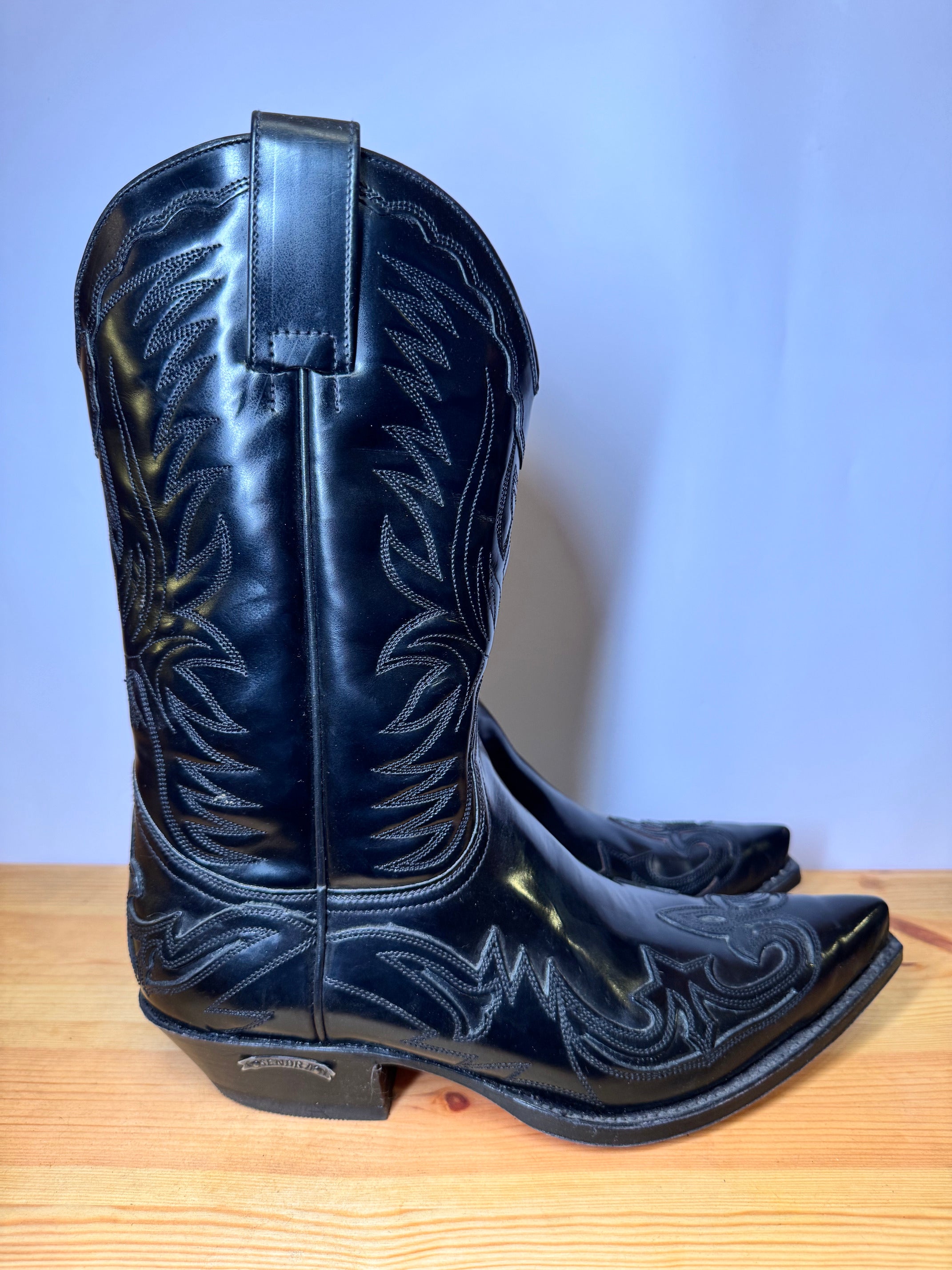 Botas Cowboy Sendra Negras – Piel Premium Talla 41 EU