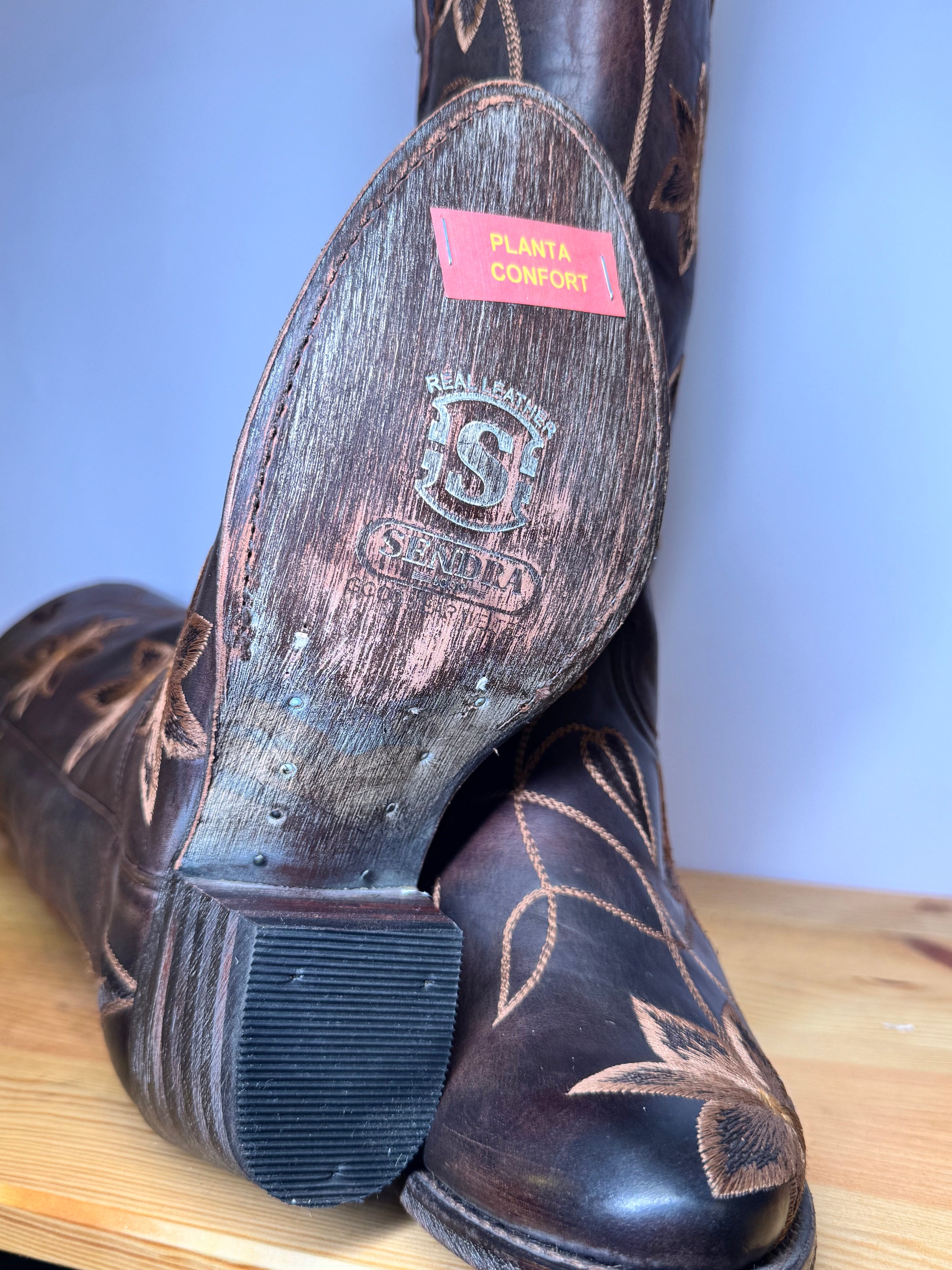 Botas Sendra Cowboy Vintage Bordado Flor – Talla 37 EU