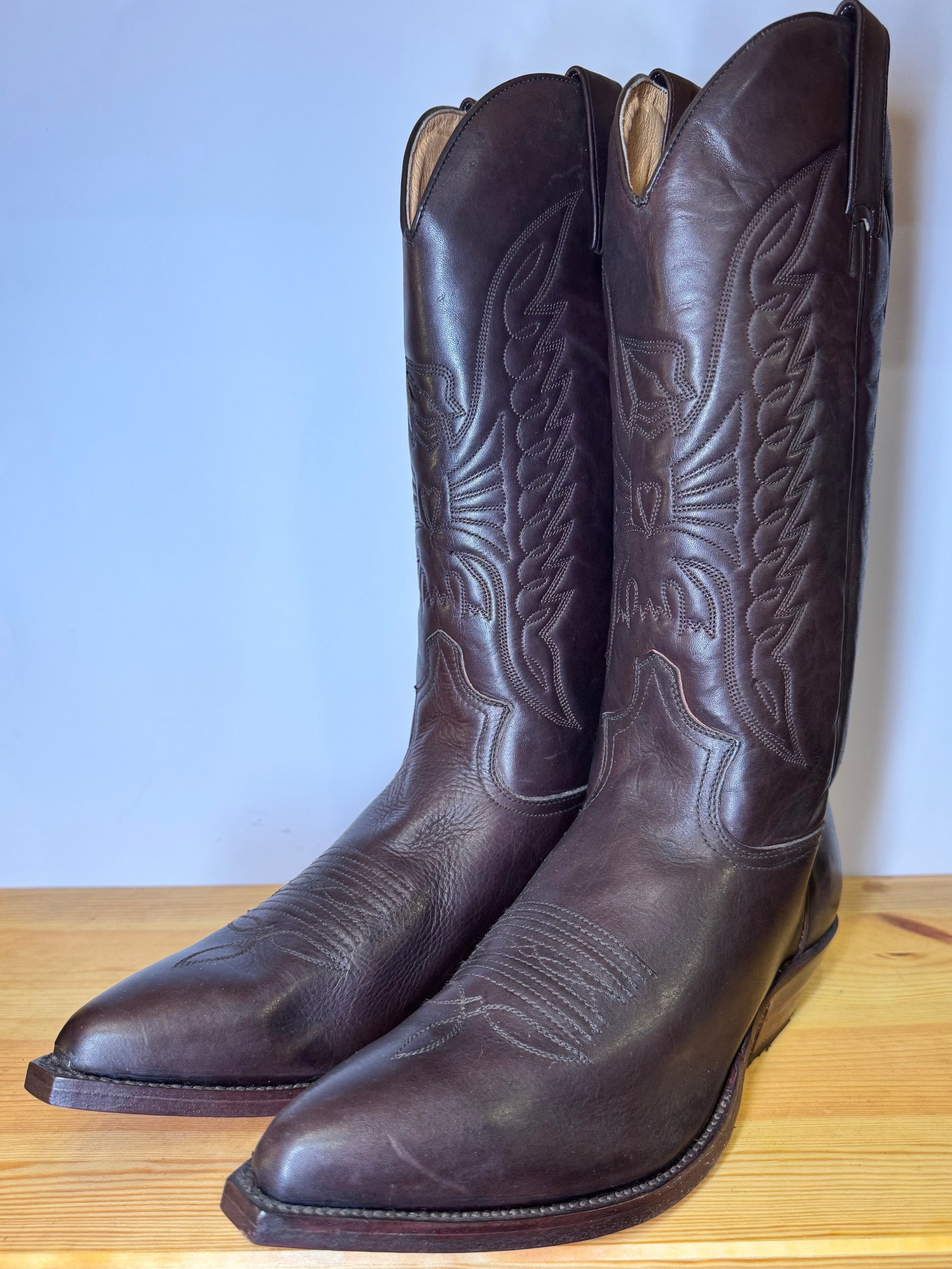 Botas Cowboy Ibiza Boots by Sendra – Piel Marrón Vintage Talla 44 EU