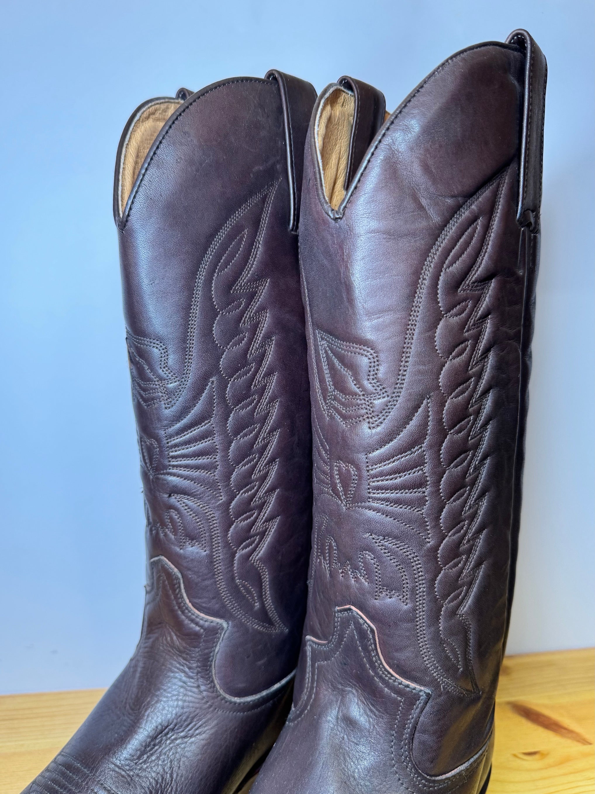 Botas Cowboy Ibiza Boots by Sendra – Piel Marrón Vintage Talla 44 EU