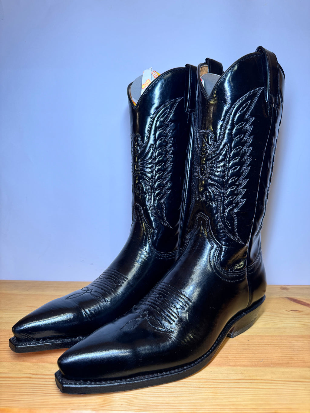 Botas Sendra Cowboy Negras Charol – Piel Premium Talla 39