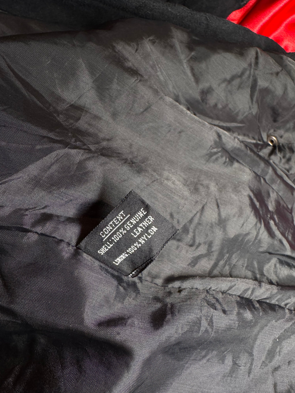 Chaqueta Vintage Yearbook – Flecos de Ante Negro Talla M