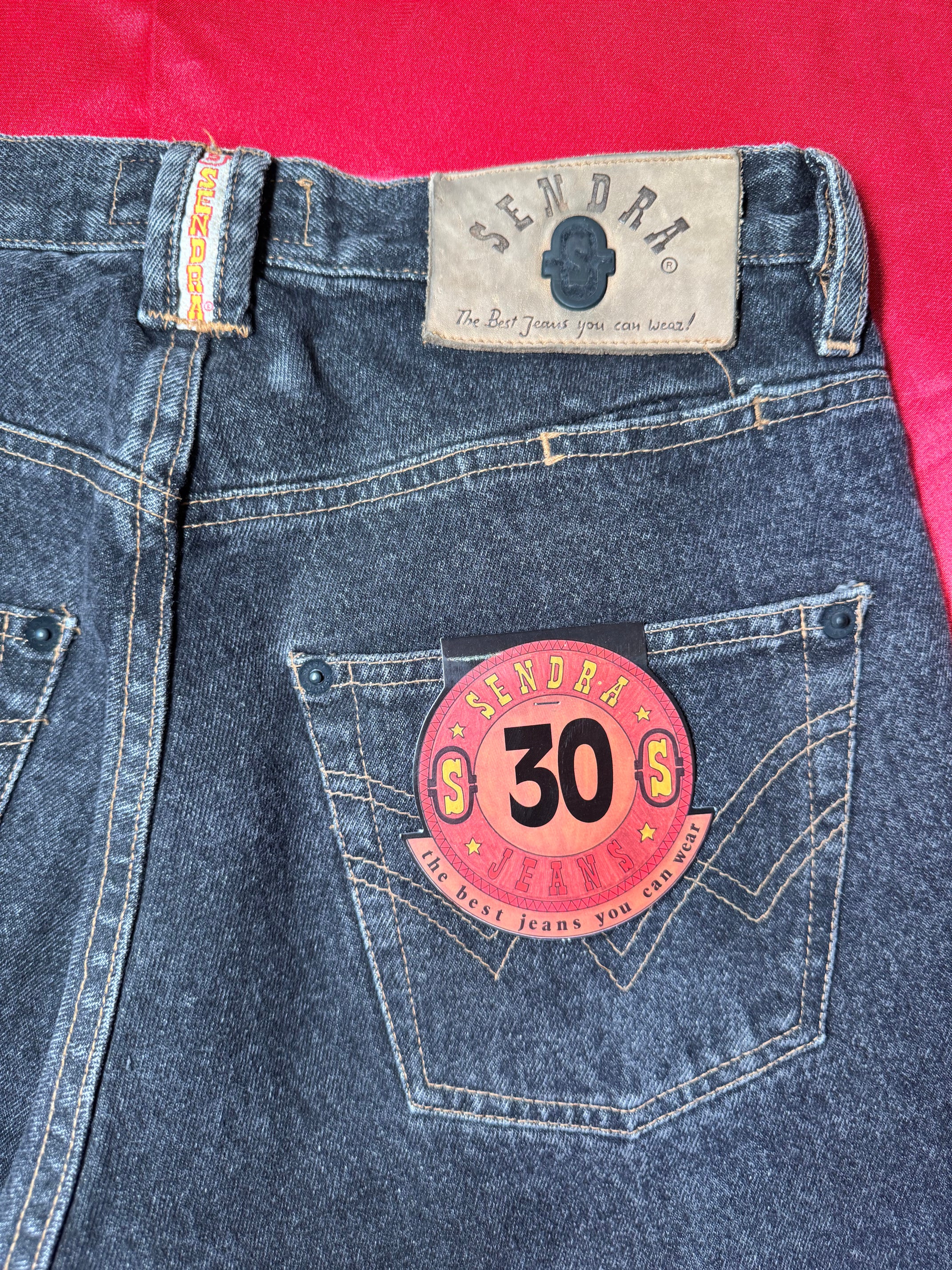 Pantalones Sendra Vintage 90s Negro – Hechos en Italia