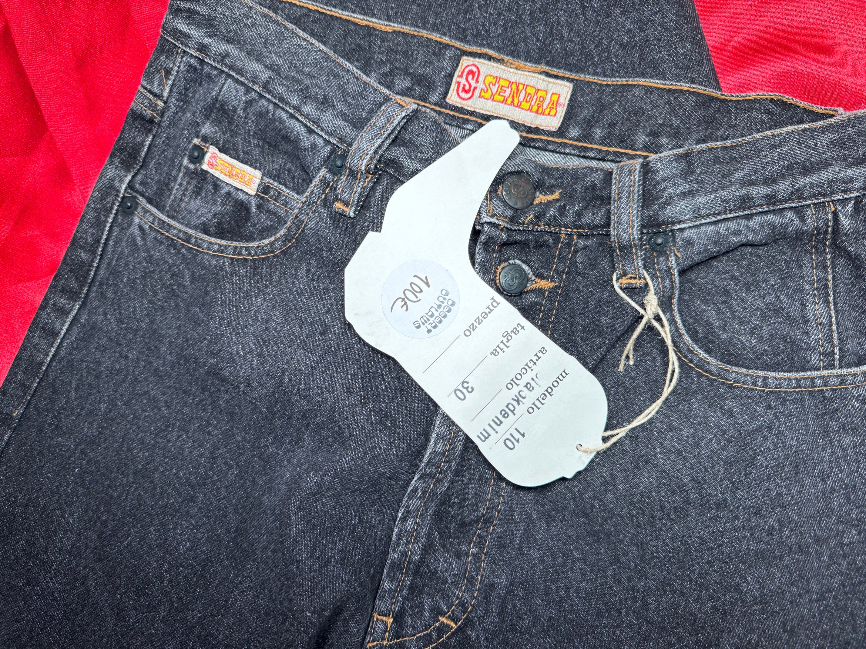 Pantalones Sendra Vintage 90s Negro – Hechos en Italia