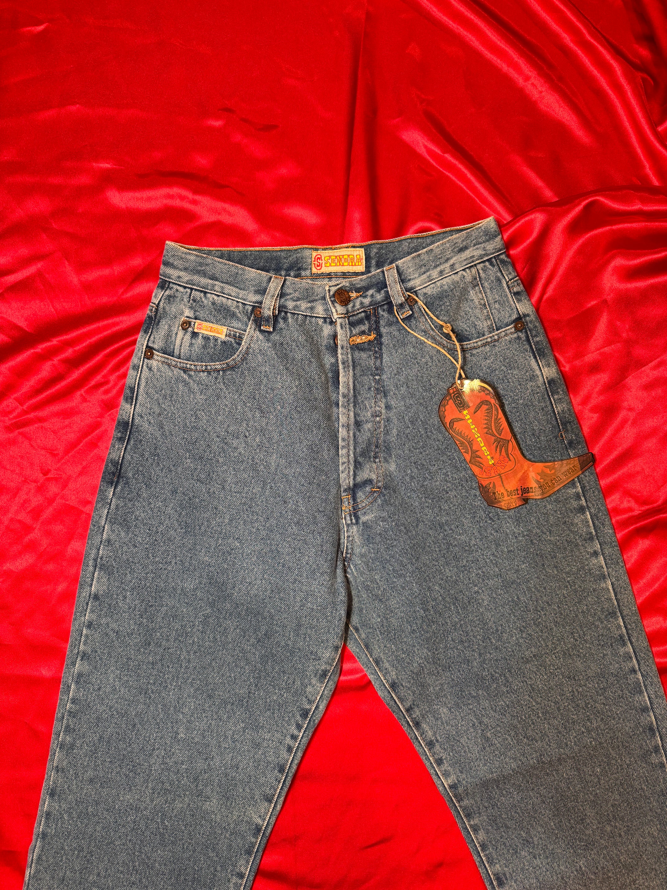 Pantalones Sendra Vintage 90s Azul – Hechos en Italia