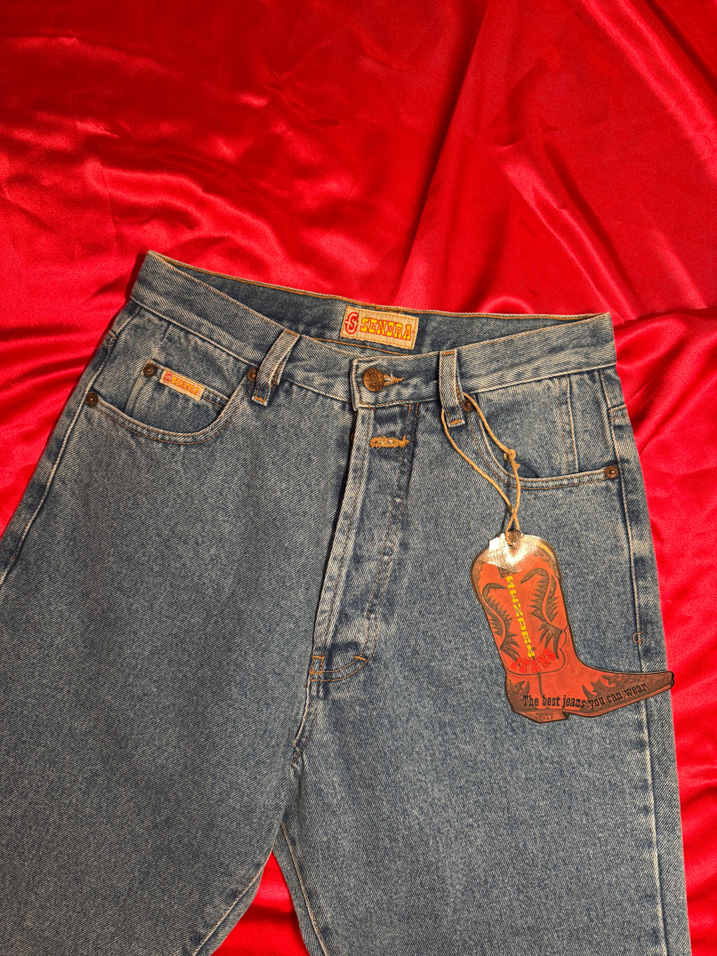 Pantalones Sendra Vintage 90s Azul – Hechos en Italia