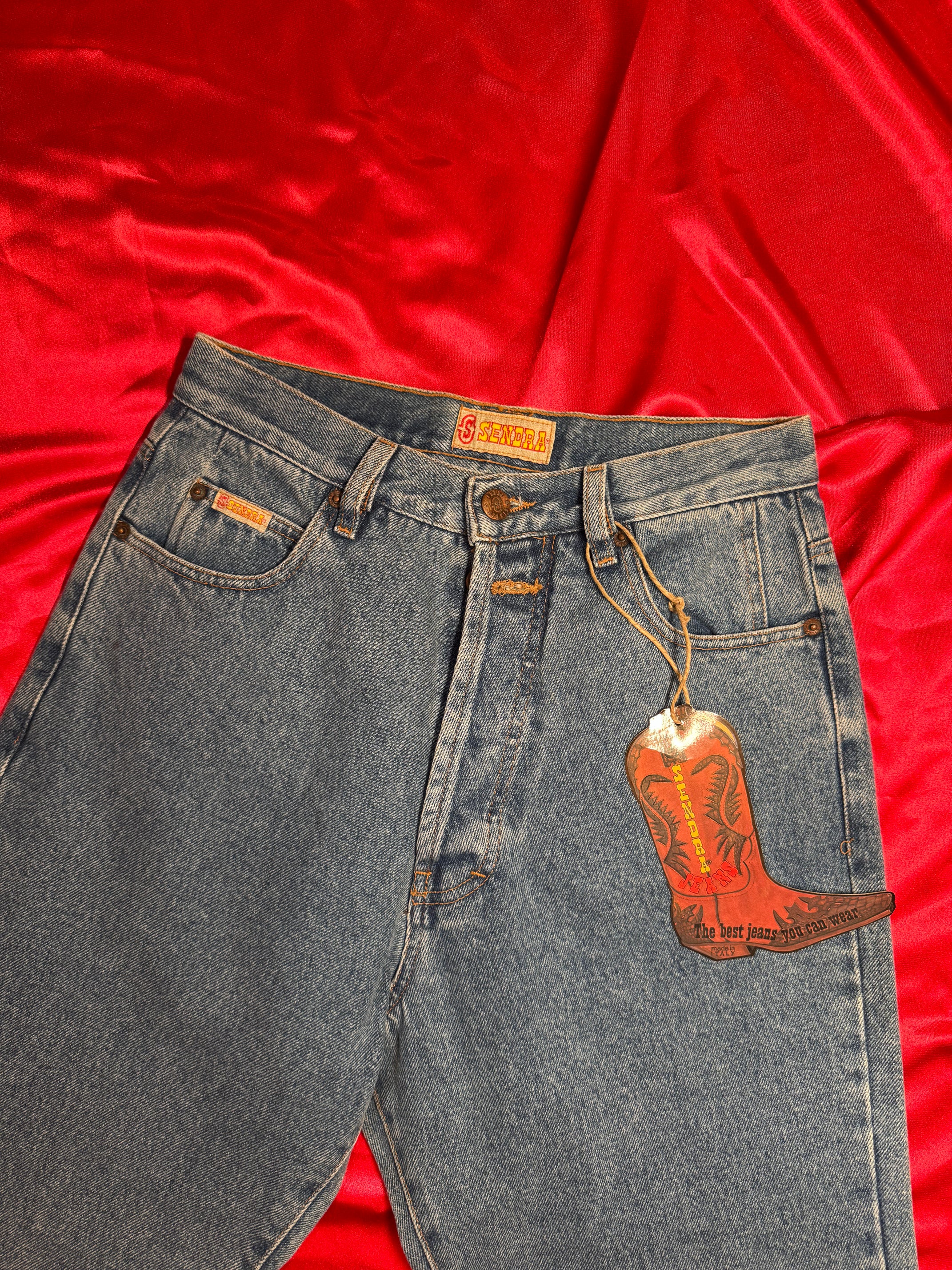 Pantalones Sendra Vintage 90s Azul – Hechos en Italia