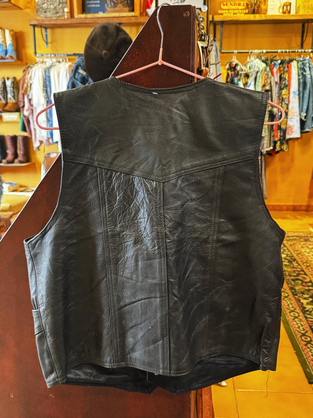 Chaleco Western Vintage Negro Talla L