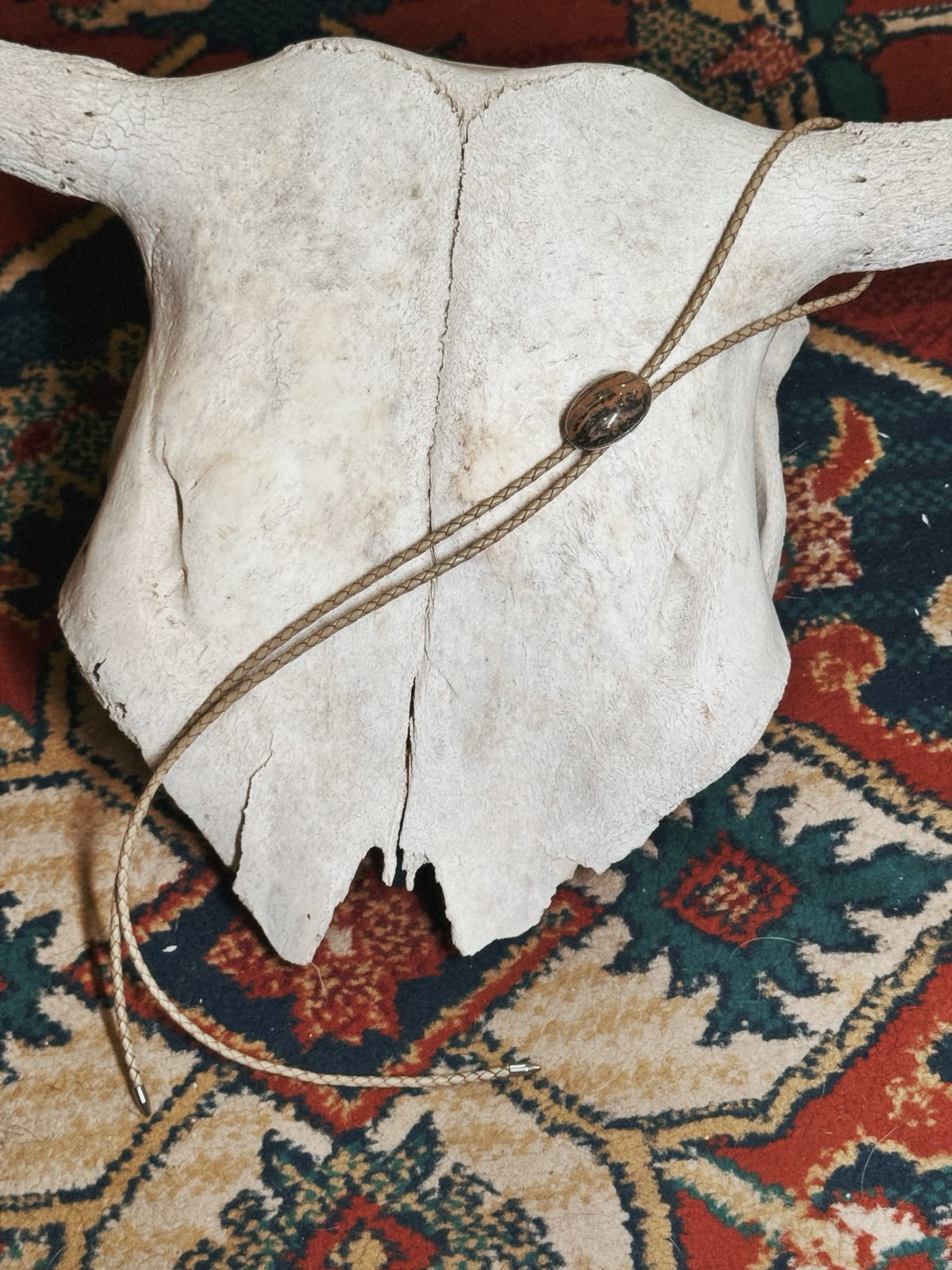 Bolo Cowboy Fino con Piedra Natural