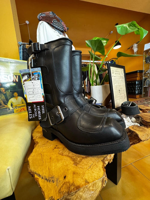 Botas Biker Sendra Negras Edición Limitada 90s con Punta de Acero Talla 42